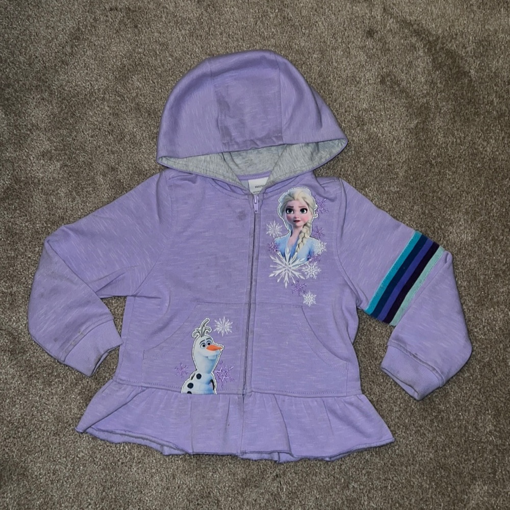 Frozen zip up sweatshirt